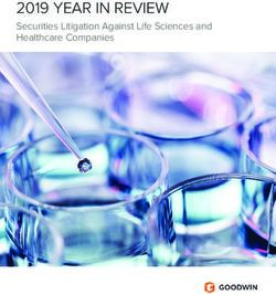 2019 YEAR IN REVIEW Securities Litigation Against Life Sciences and Healthcare Companies - Goodwin Procter