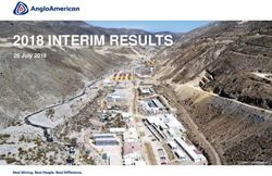 2018 INTERIM RESULTS 26 July 2018 - Anglo American