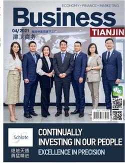 CONTINUALLY INVESTING IN OUR PEOPLE - EXCELLENCE IN PRECISION 绝地天通 - BUSINESS TIANJIN MAGAZINE