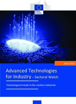 Advanced Technologies - for Industry - Sectoral Watch April 2021