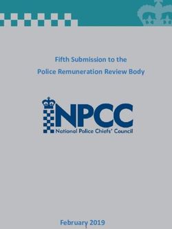 Fifth Submission to the Police Remuneration Review Body - February 2019 - NPCC submission 2019 - The National Police Chiefs Council