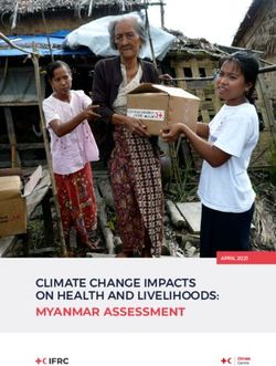 CLIMATE CHANGE IMPACTS ON HEALTH AND LIVELIHOODS: MYANMAR ASSESSMENT APRIL 2021 - Red Cross Red Crescent Climate ...