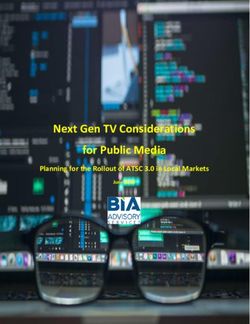 Next Gen TV Considerations for Public Media - Planning for the Rollout of ATSC 3.0 in Local Markets - Corporation ...
