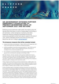 UK GOVERNMENT EXTENDS FURTHER EMERGENCY LEGISLATION TO PROTECT BUSINESSES UNTIL 30 SEPTEMBER 2021 AND BEYOND