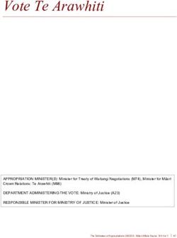 Vote Te Arawhiti - The Estimates of Appropriations 2022/23