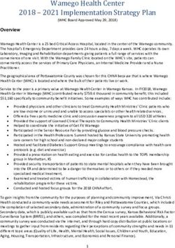 Wamego Health Center 2018 - 2021 Implementation Strategy Plan - Ascension