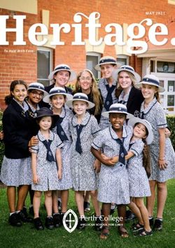 MAY 2021 To Hold With Care - Perth College