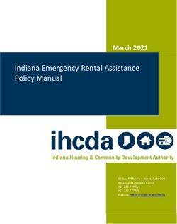 Indiana Emergency Rental Assistance Policy Manual - March 2021 - IN.gov