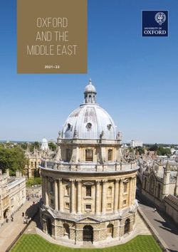 OXFORD AND THE MIDDLE EAST 2021-22