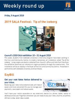 2019 SALA Festival: Tip of the iceberg - Friday, 9 August 2019 - Town of ...