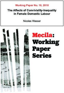 The Affects of Conviviality-Inequality in Female Domestic Labour - Working Paper No. 10, 2018 - Mecila