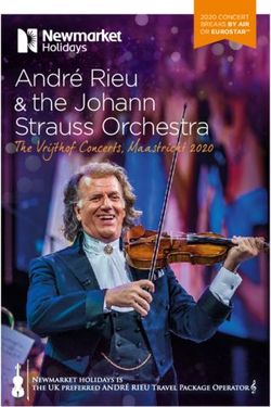 André Rieu & & the Johann - 2020 CONCERT BREAKS BY AIR - Newmarket ...