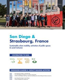 San Diego & Strasbourg, France - Sustainable urban mobility, activation of public spaces & social inclusion - International Urban and Regional ...