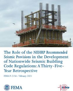 The Role of the NEHRP Recommended Seismic Provisions in the Development of Nationwide Seismic Building Code Regulations: A Thirty-Five- Year ...