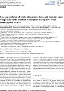 Seasonal evolution of winds, atmospheric tides, and Reynolds stress components in the Southern Hemisphere mesosphere-lower thermosphere in 2019 ...