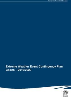 Extreme Weather Event Contingency Plan Cairns 2019/2020