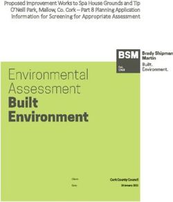 Proposed Improvement Works to Spa House Grounds and Tip O'Neill Park, Mallow, Co. Cork - Part 8 Planning Application Information for Screening for ...