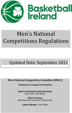 Men's National Competitions Regulations - Updated Date: September 2021 - Basketball Ireland