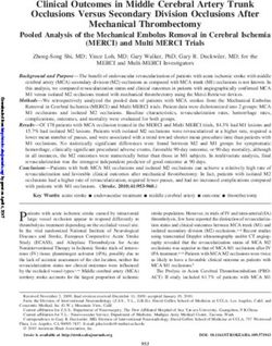 Clinical Outcomes in Middle Cerebral Artery Trunk Occlusions Versus Secondary Division Occlusions After Mechanical Thrombectomy - Semantic Scholar