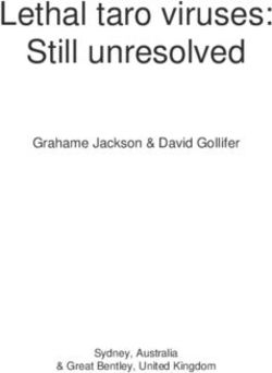 Lethal taro viruses: Still unresolved - Grahame Jackson & David Gollifer - Sydney, Australia - PestNet