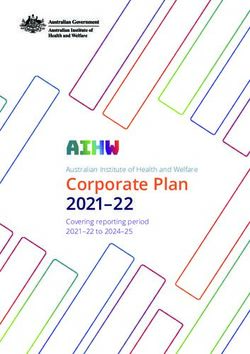 Corporate Plan 2021-22 - Australian Institute of Health and Welfare Covering reporting period 2021-22 to 2024-25