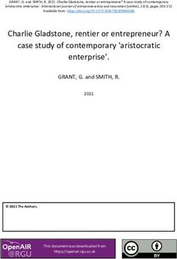 Charlie Gladstone, rentier or entrepreneur? A case study of contemporary 'aristocratic enterprise' - OpenAIR@RGU