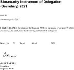 Biosecurity Instrument of Delegation (Secretary) 2021