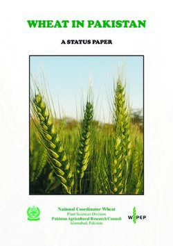 WHEAT IN PAKISTAN A STATUS PAPER - National Coordinator Wheat - Parc