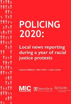 POLICING 2020: Local news reporting during a year of racial justice protests - Susanna Dilliplane Briar Smith Louisa Lincoln