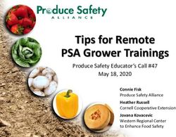 Tips for Remote PSA Grower Trainings - Produce Safety Educator's Call #47 May 18, 2020 - Produce Safety Alliance