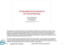 Computational Complexity of Air Travel Planning