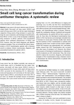 Small cell lung cancer transformation during antitumor therapies: A systematic review