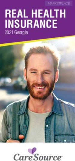 REAL HEALTH INSURANCE - 2021 Georgia MARKETPLACE - CareSource