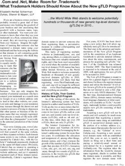 Com and .Net, Make Room for .Trademark: What Trademark Holders Should Know About the New gTLD Program