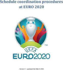 Schedule coordination procedures at EURO 2020 - Airport ...