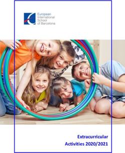 Extracurricular Activities 2020/2021 - European International ...