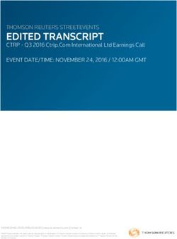 EDITED TRANSCRIPT THOMSON REUTERS STREETEVENTS