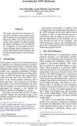 Accessing the ANW dictionary - Association for Computational ...