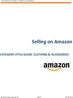 Selling on Amazon CATEGORY STYLE GUIDE: CLOTHING & ACCESSORIES