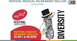 2019 Offer FESTIVAL MUSICAL DU BRABANT WALLON - RMB