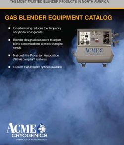 GAS BLENDER EQUIPMENT CATALOG