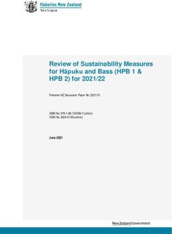 Review of Sustainability Measures for Hāpuku and Bass (HPB 1 & HPB 2) for 2021/22