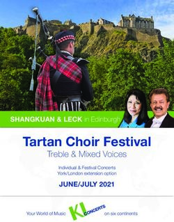 Tartan Choir Festival - Treble & Mixed Voices JUNE/JULY 2021 - KI Concerts