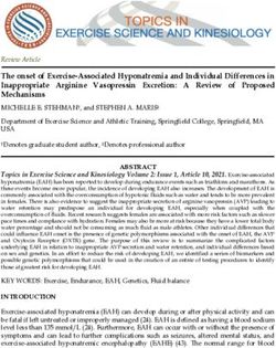 The onset of Exercise-Associated Hyponatremia and Individual Differences in Inappropriate Arginine Vasopressin Excretion: A Review of Proposed ...