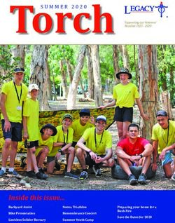 SUMMER 2020 Torch - Inside this issue... Backyard Assist Bike Presentation Limbless Solider Bursary - Legacy