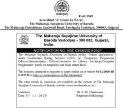 The Maharaja Sayajirao University of - The Maharaja Sayajirao University of Baroda Vadodara