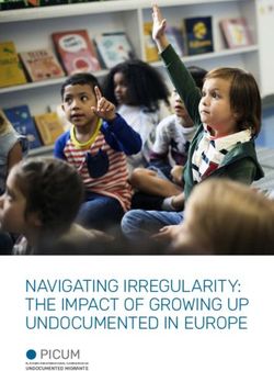 NAVIGATING IRREGULARITY: THE IMPACT OF GROWING UP UNDOCUMENTED IN EUROPE - PICUM UNDOCUMENTED MIGRANTS