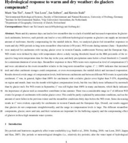Hydrological response to warm and dry weather: do glaciers compensate?