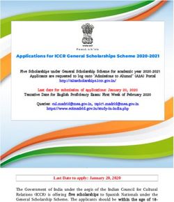 Applications for ICCR General Scholarships Scheme 2020-2021