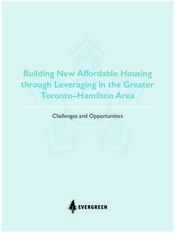 Building New Affordable Housing through Leveraging in the Greater Toronto-Hamilton Area - Challenges and Opportunities - Evergreen